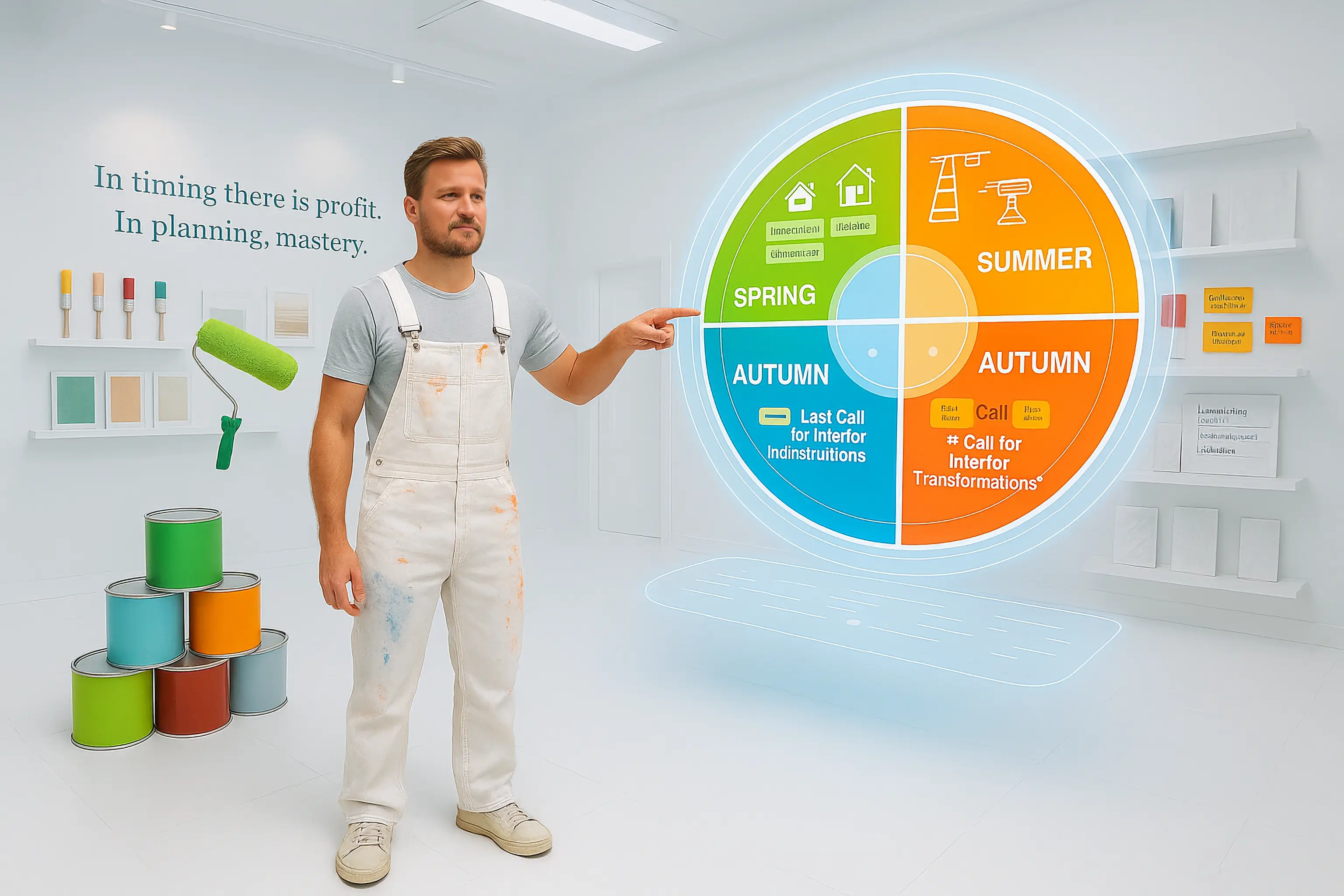 Seasonal Pricing for UK Painters: A Guide to Market Forces & Timing